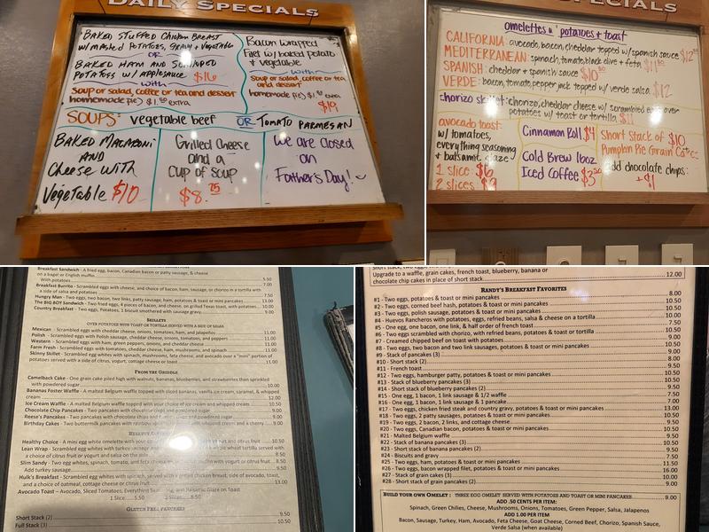 Randy's Restaurant & Ice Cream Menu