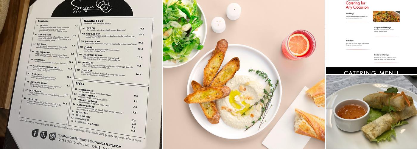 Saigon Cafe Menu