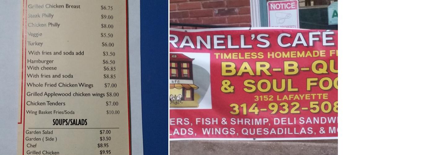 Ranell's Market & Cafe Menu