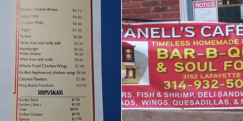 Ranell's Market & Cafe Menu
