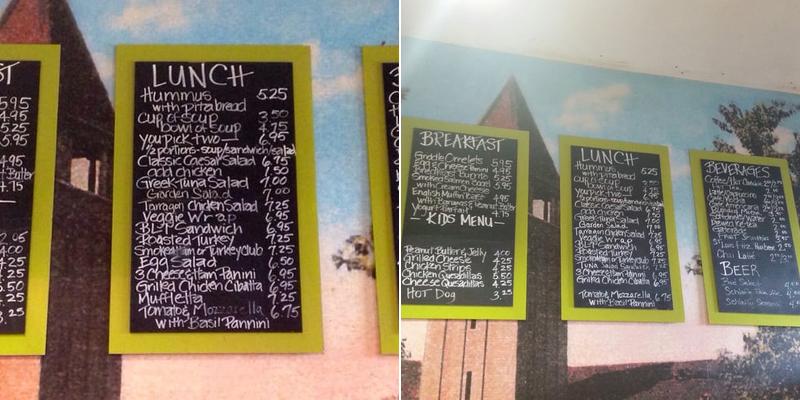 Forest Perk Cafe Menu