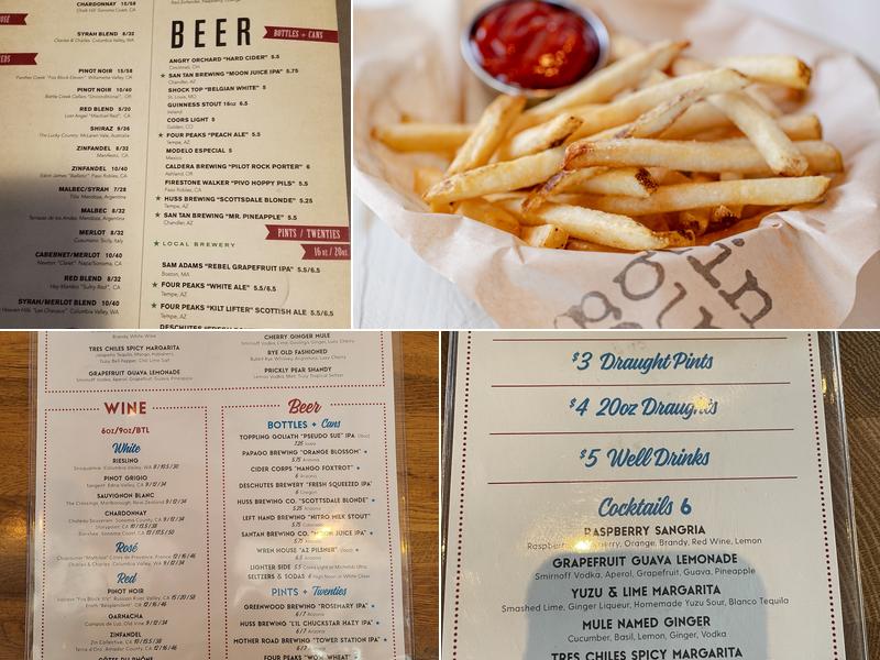 Zinburger (Gilbert) Menu