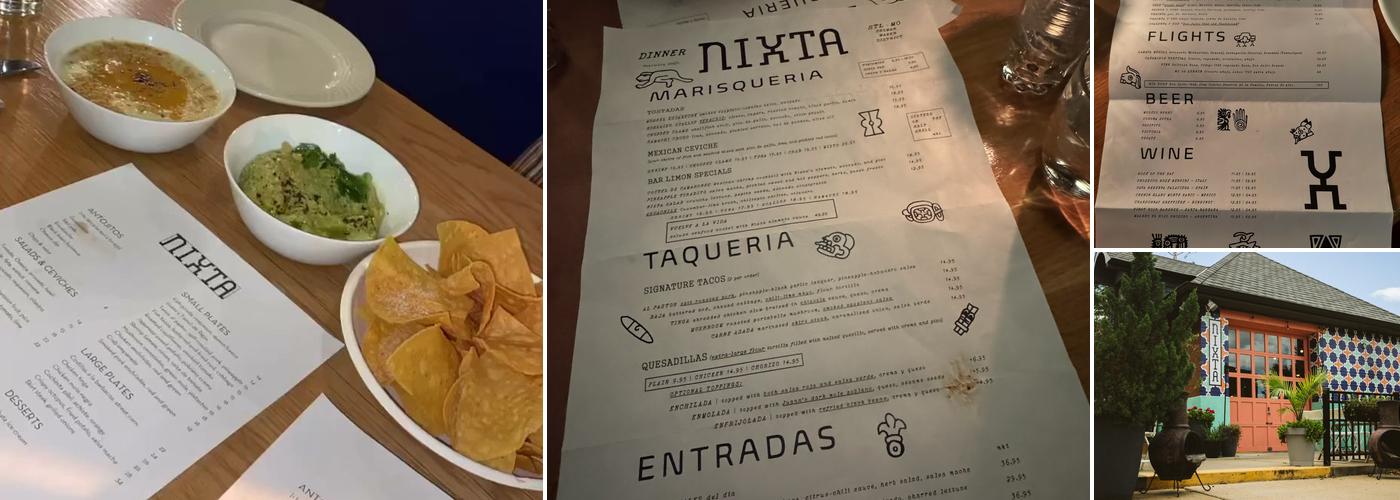 Nixta Menu