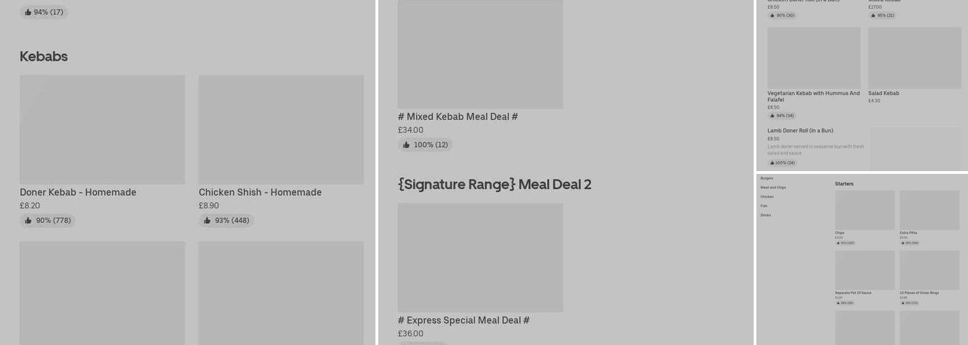 Kebab Express Menu