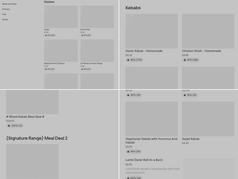 Kebab Express Menu