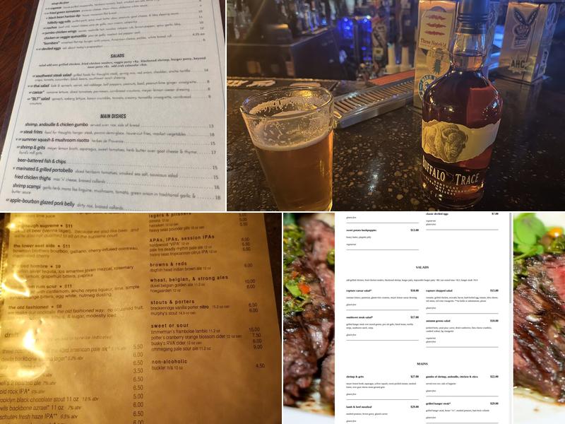 Rapture Restaurant Menu