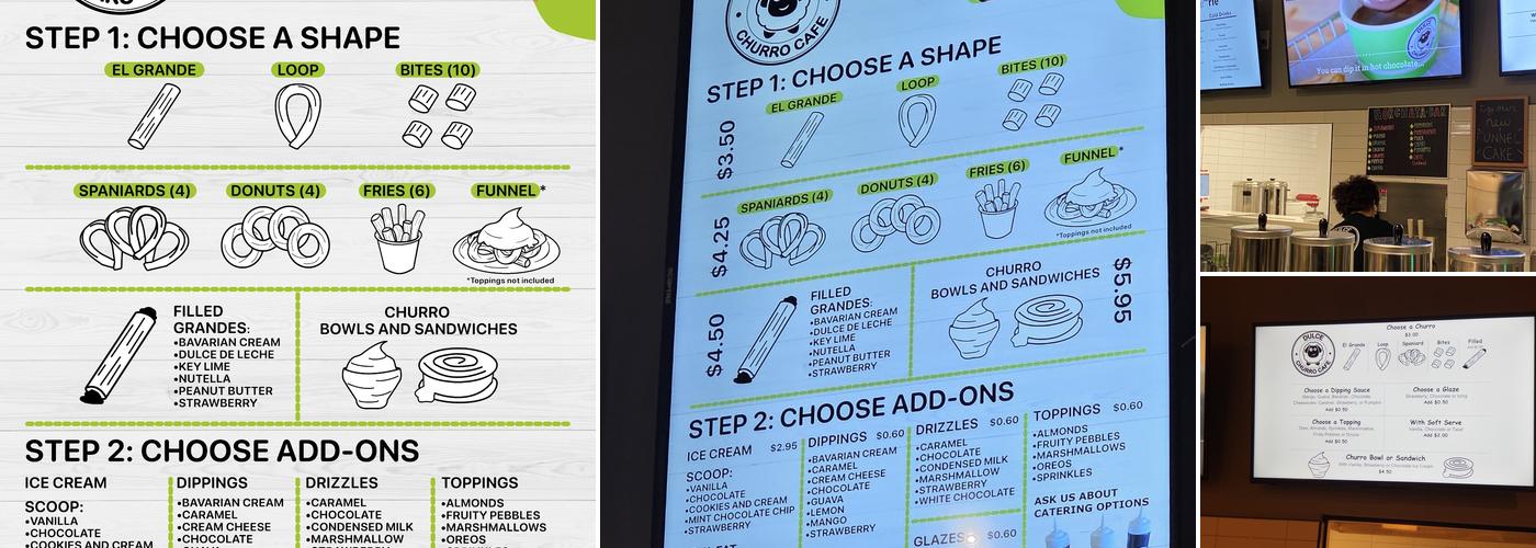 Dulce Churro Cafe Menu