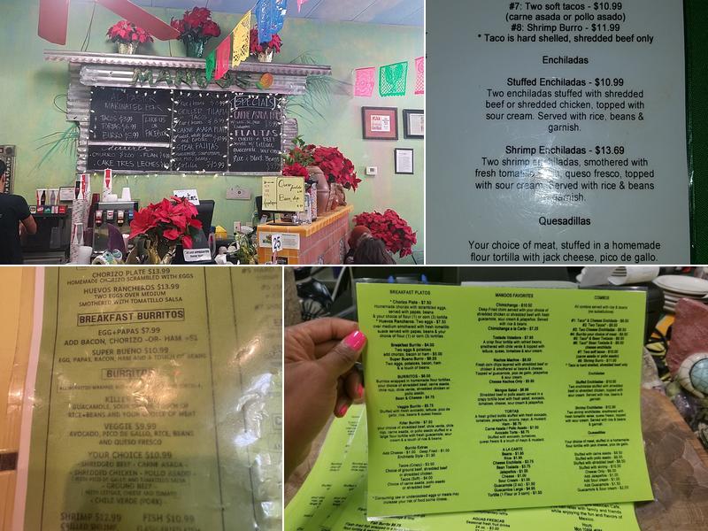 Mangos Mexican Cafe Menu