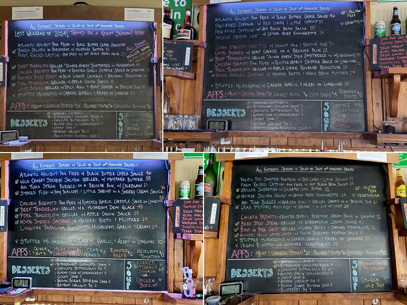 Harbor View Cafe Menu