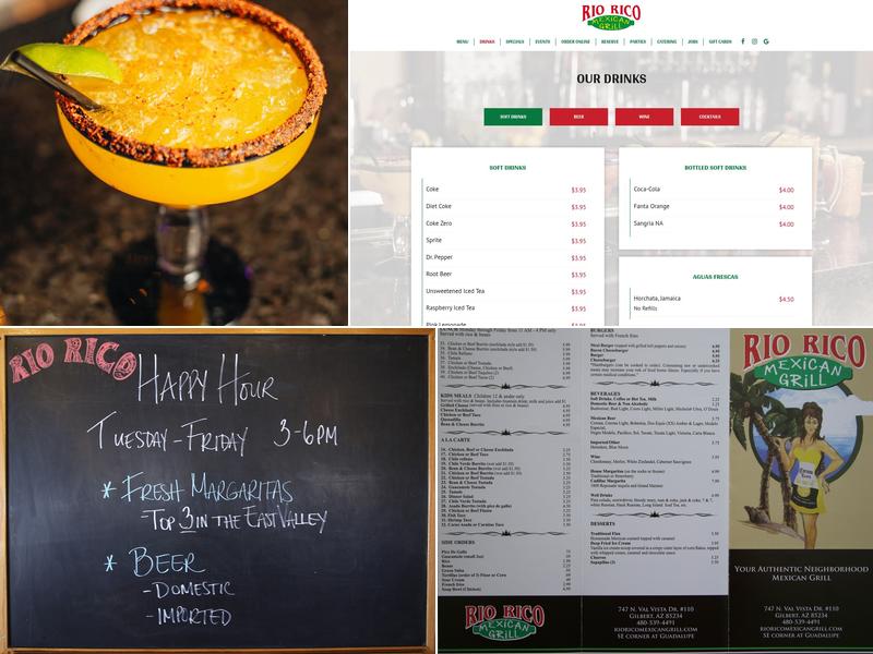 Rio Rico Mexican Grill Menu