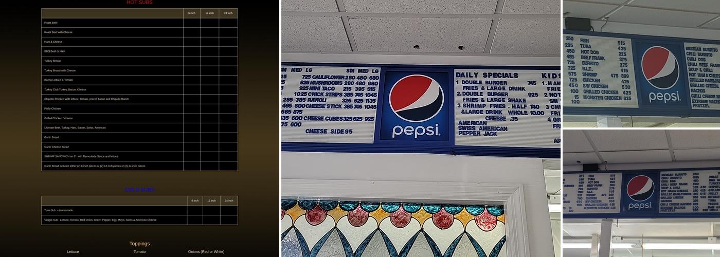 Ginny's Kitchen & Custards Menu