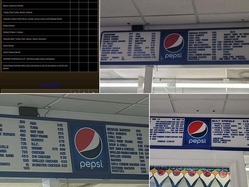 Ginny's Kitchen & Custards Menu