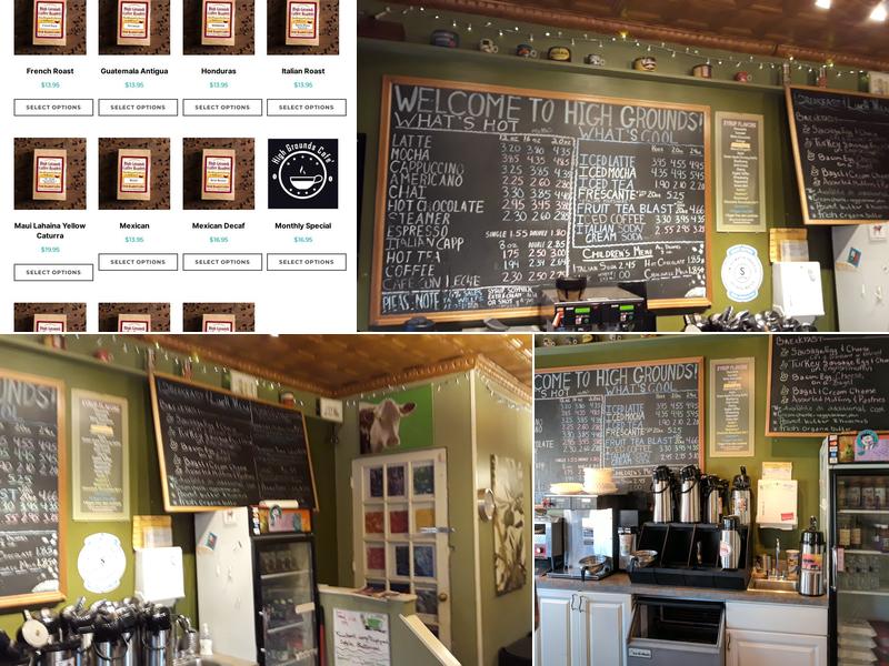 High Grounds Cafe Menu