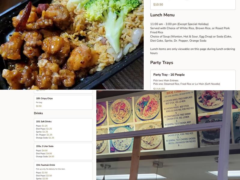 Red Dragon Chinese Food Menu