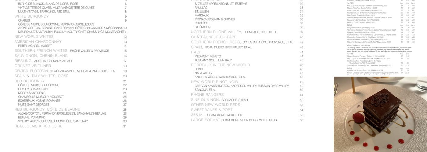 Charleston Menu