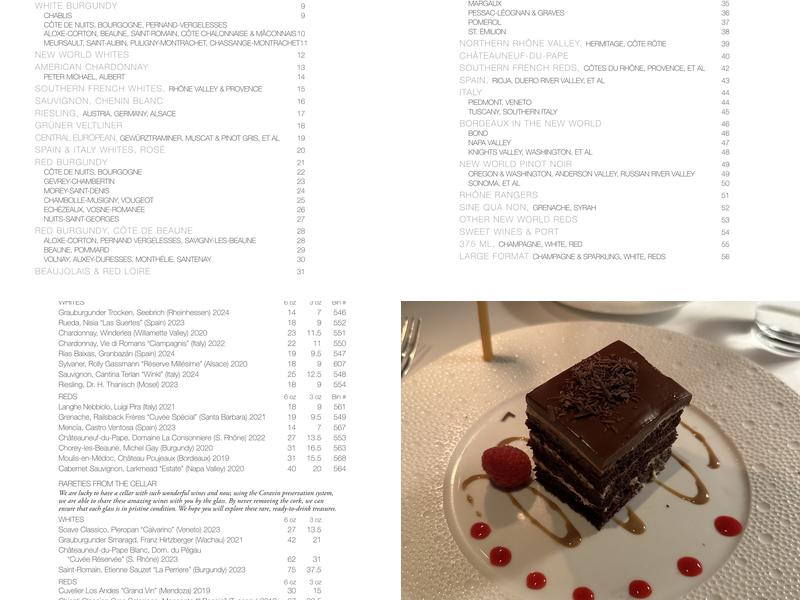 Charleston Menu