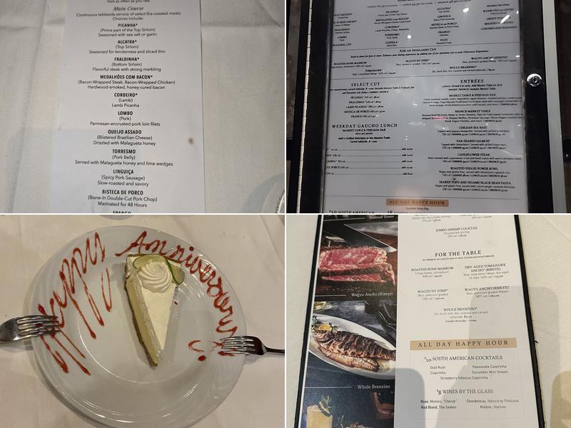 Fogo de Chão Brazilian Steakhouse Menu