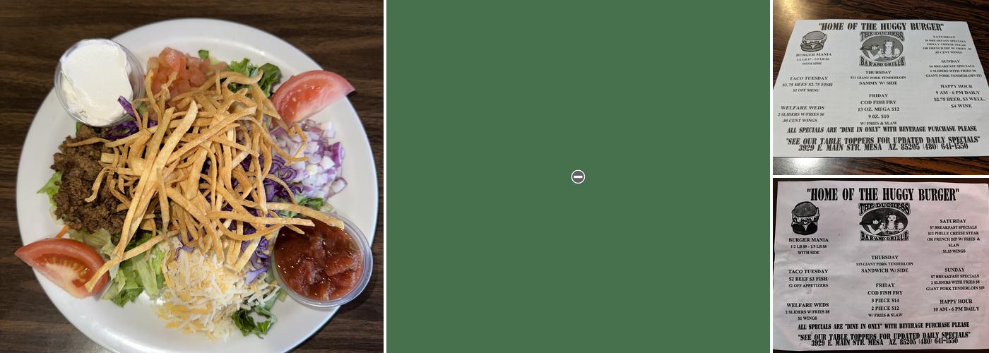 Duchess Menu