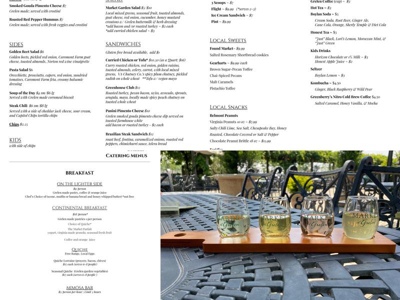 The Market at Grelen Menu