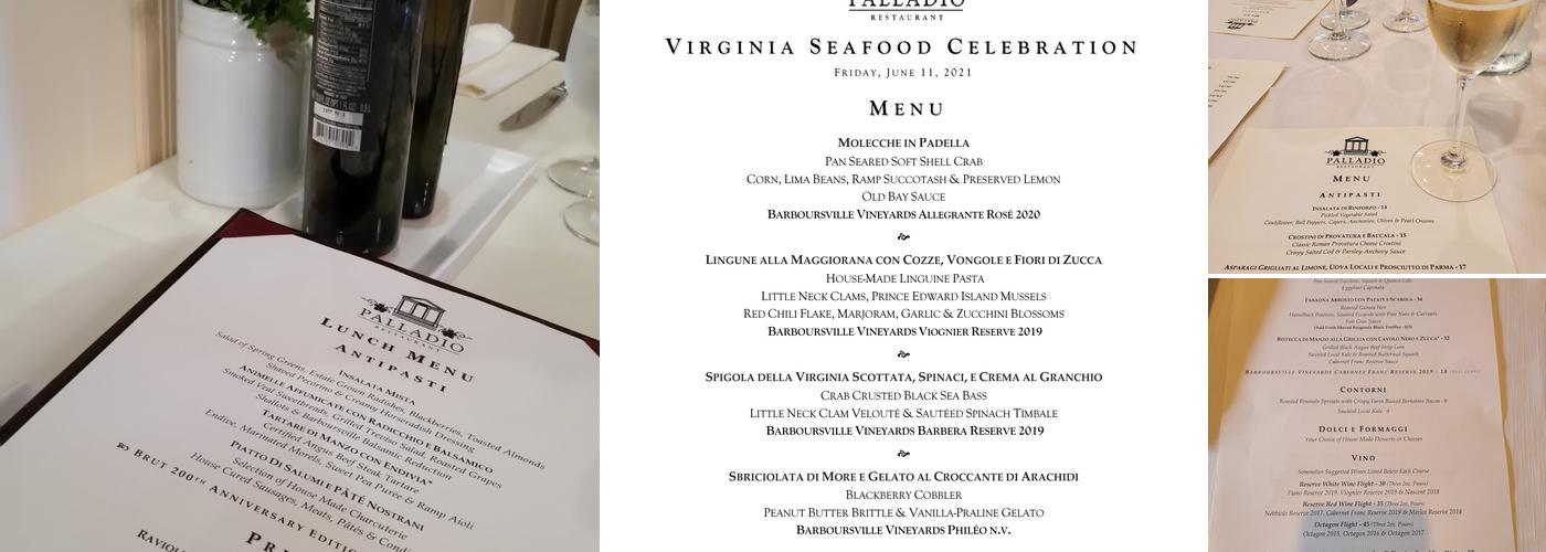 Palladio Restaurant Menu