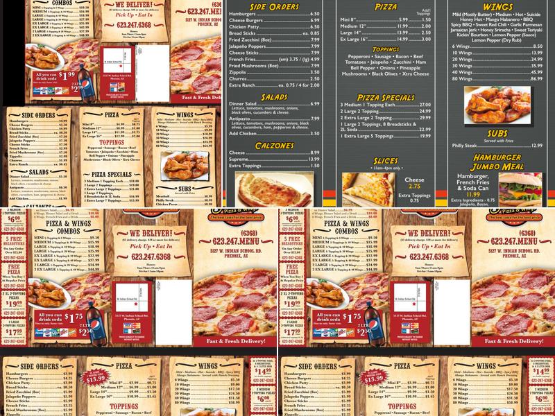 Presto Pizza & Wings Menu