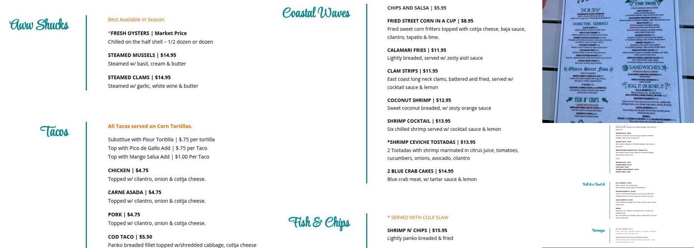 SoCal Fish Taco Company Menu