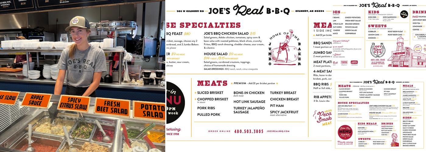 Joe's Real BBQ Menu
