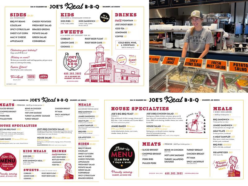 Joe's Real BBQ Menu