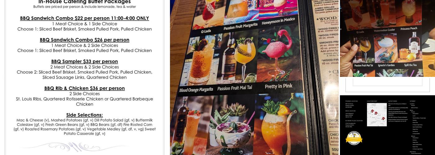 Bobby-Q BBQ Restaurant and Steakhouse Menu