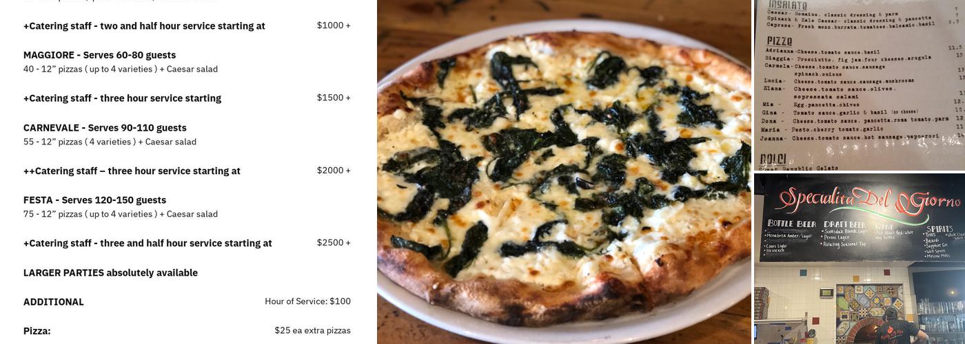 IL Bosco Pizza Menu