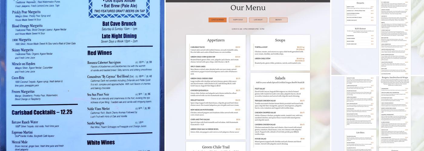 Carlsbad Tavern Menu