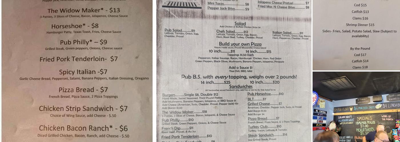The Corner Pub Menu