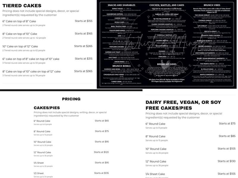 Jewel's Bakery & Cafe Menu