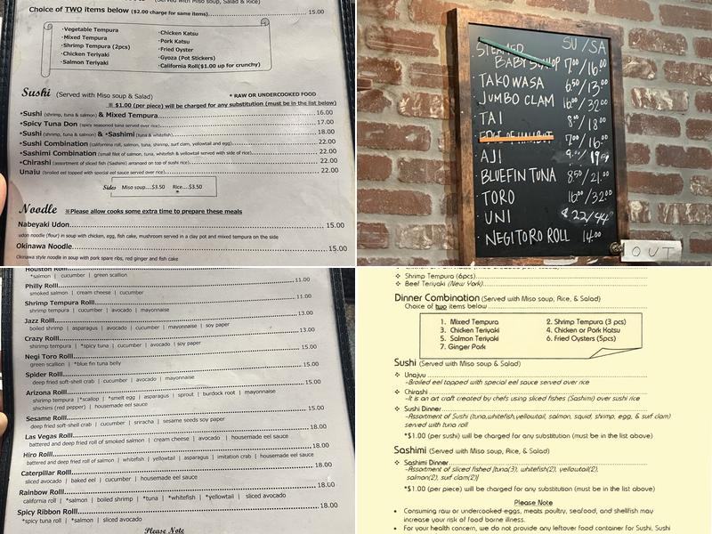Hiro Sushi Menu