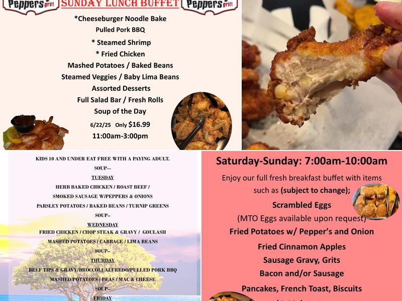Peppers Grill Menu