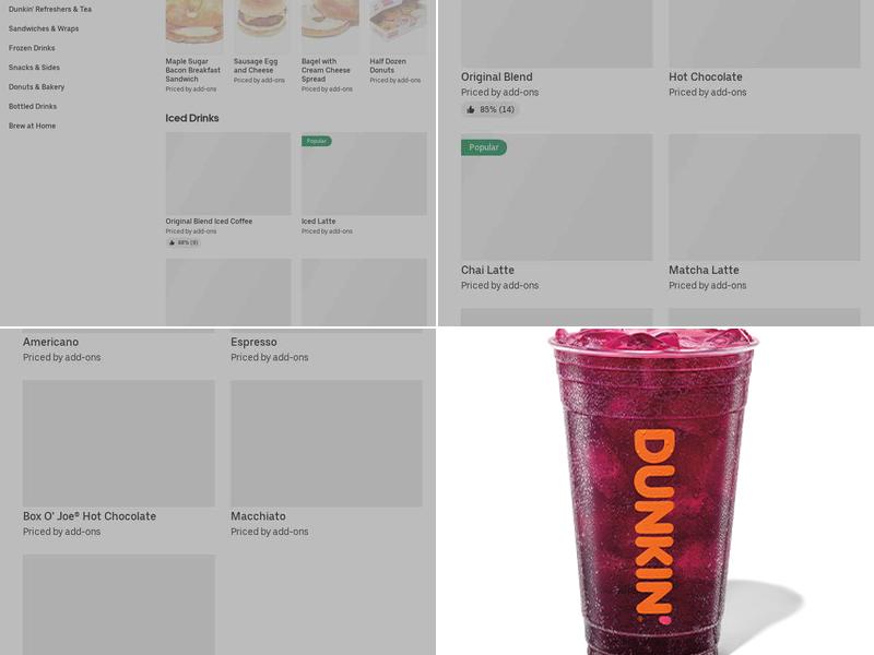 Dunkin' Menu