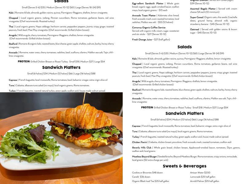 Comoncy Menu