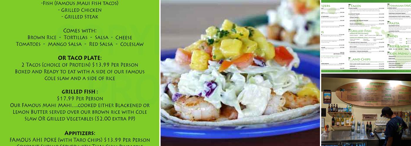Coconut's Fish Cafe Menu