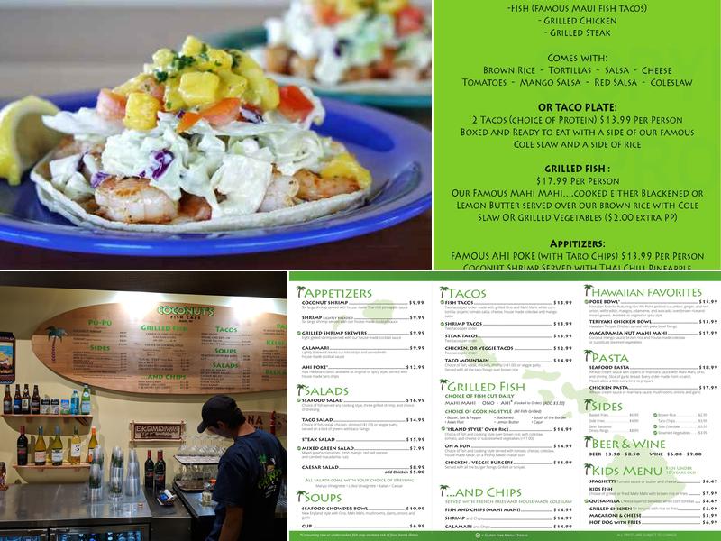 Coconut's Fish Cafe Menu