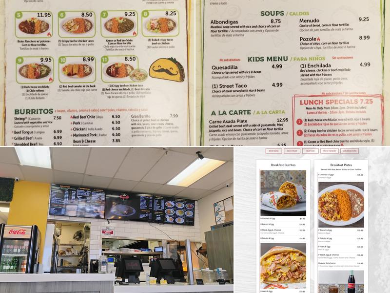 El Gran Taquito Mexican Grill Menu