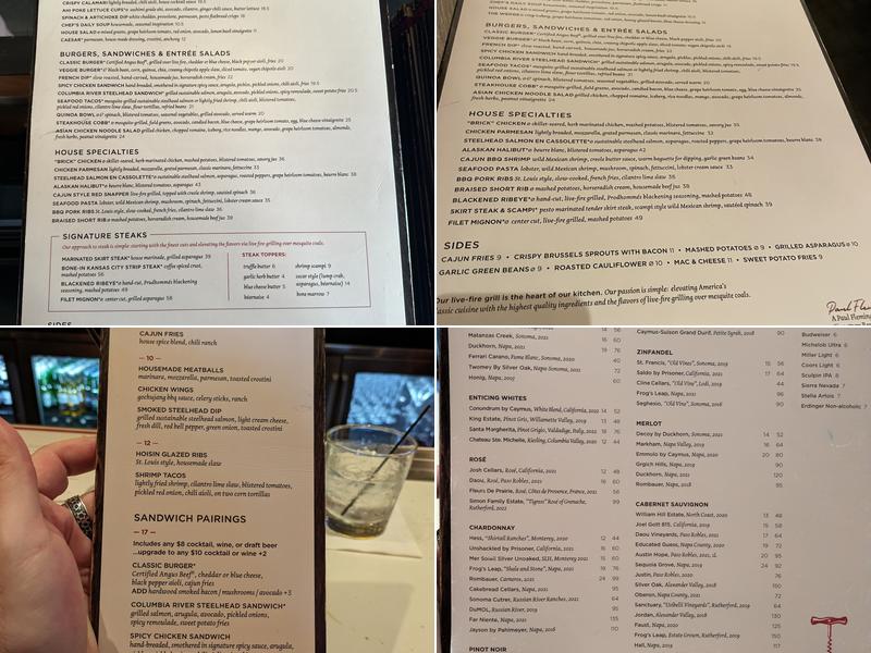 Paul Martin's American Grill Menu