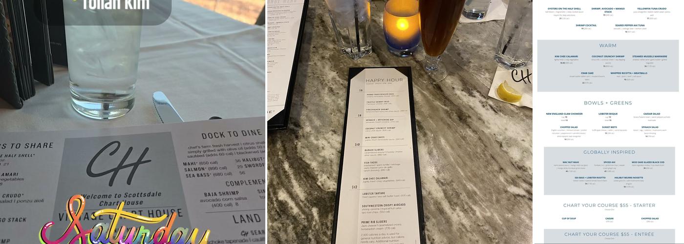 Chart House Menu