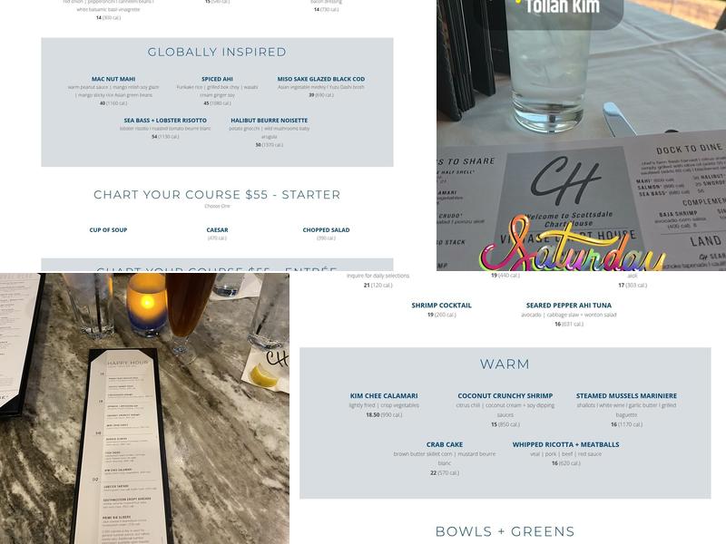 Chart House Menu