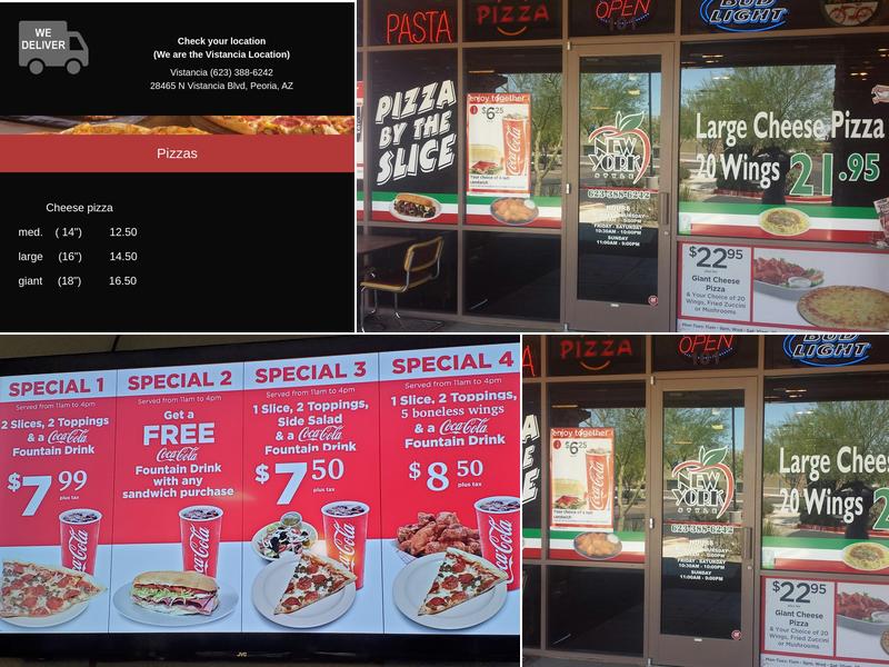 Stevies Pizza Vistancia Menu