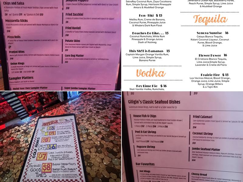 Giligin's Menu