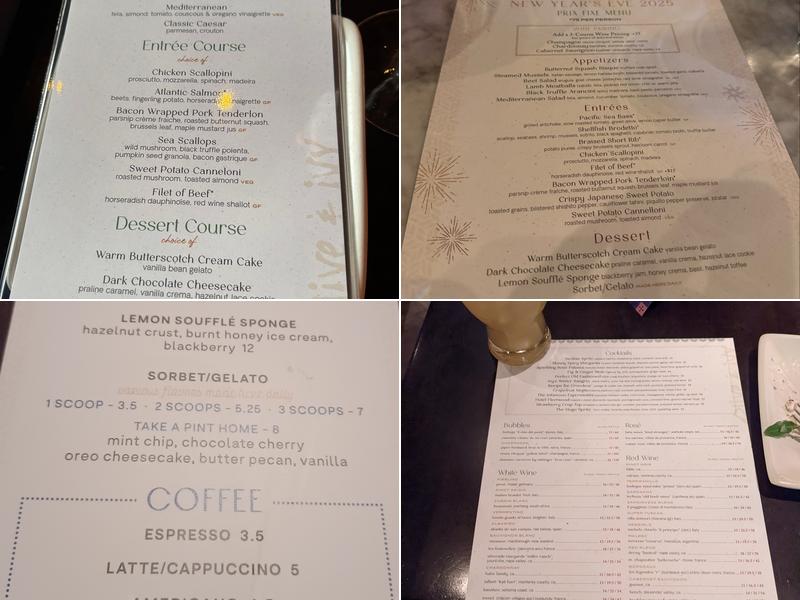 Olive & Ivy Menu