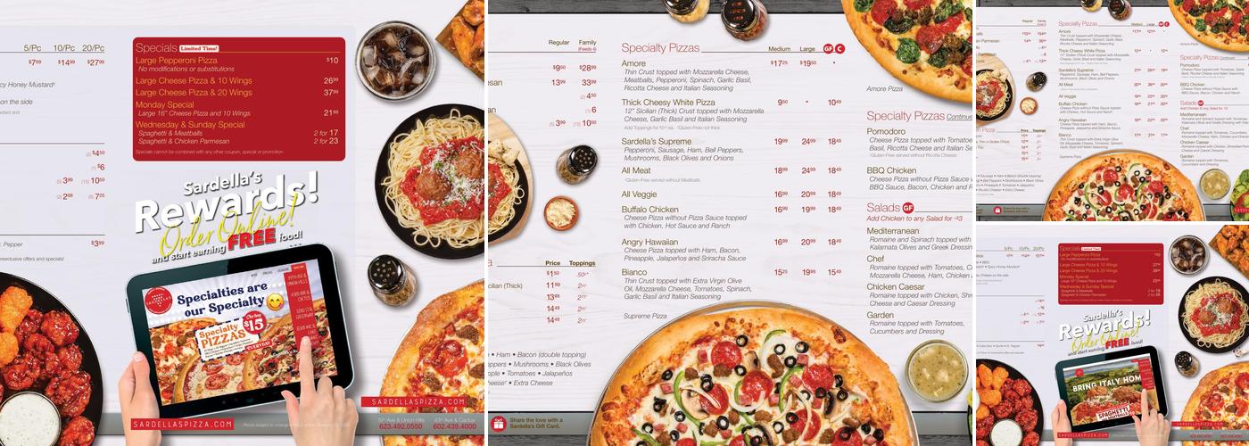 Sardella's Pizza & Wings Menu