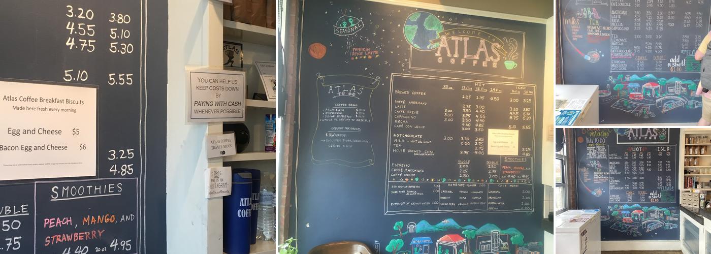 Atlas Coffee Menu