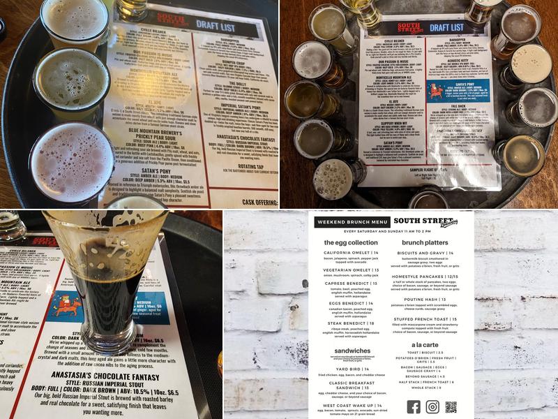 South Street Brewery Menu