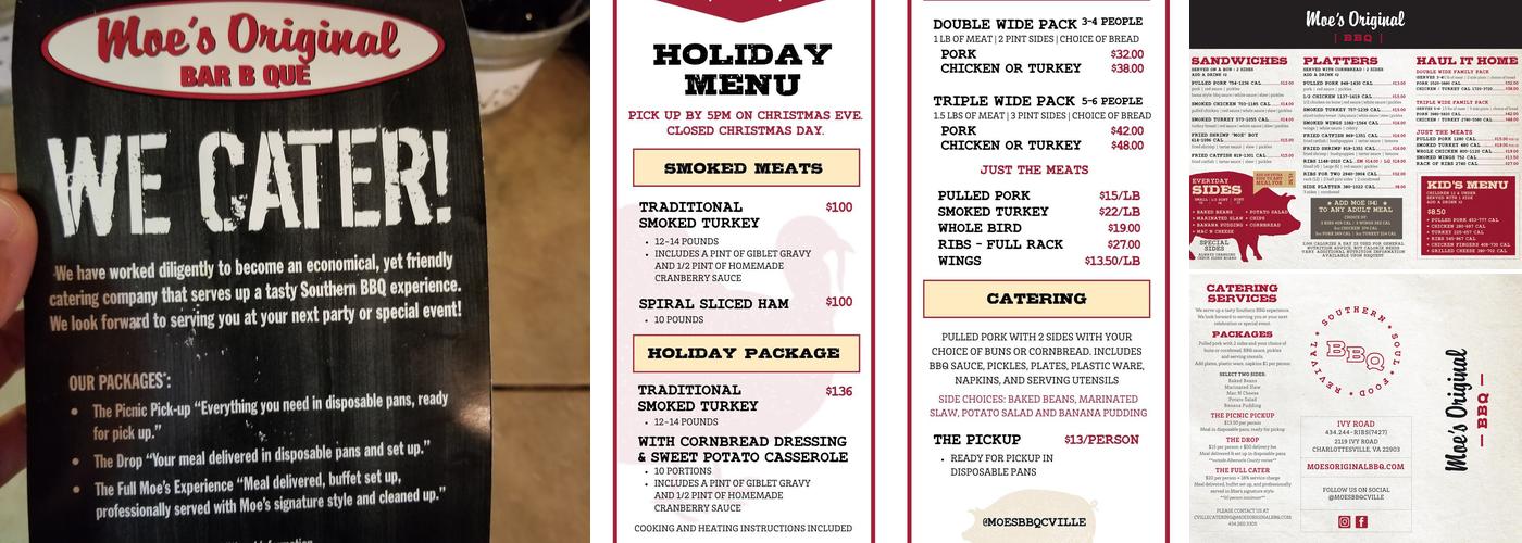 Moe's Original BBQ Menu